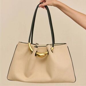 Cult Gaia Asa Satchel Shoulder Bag in Beach